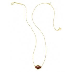NEW KENDRA SCOTT women's football short pendant necklace in gold